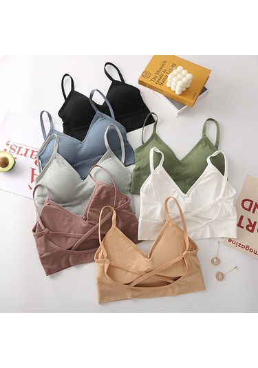 Moveevo Kadınlar İçin Soluk Materyal Ve Desteği Sağlayan Dairesiz Spor Bra - Yoga, Koşu Ve Egzersizler İçin Siyah SiYAH