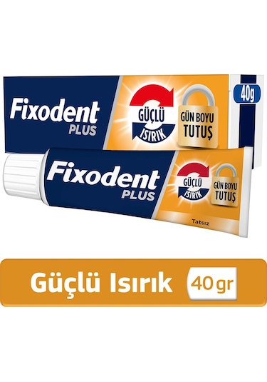Fixodent Plus Güçlü Isırık Diş Protezi Yapıştırıcı Krem 40 G