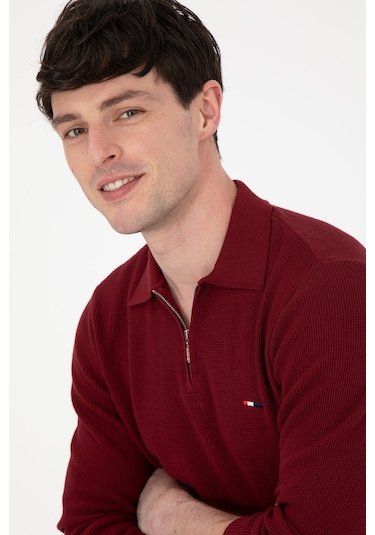 U.s. Polo Assn. Erkek Bordo Kazak /triko 50298266-vr014 Bordo