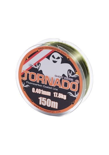 Tornado Ghost Hayalet Misina 150 Mt Fluorocarbon Kaplama Yeşil 0.202 Mm
