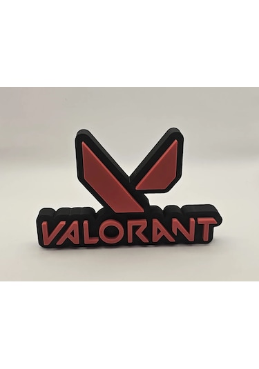 Valorant Logo Standı Masaüstü Süs Oyuncu Aksesuarı Dekoratif Figü