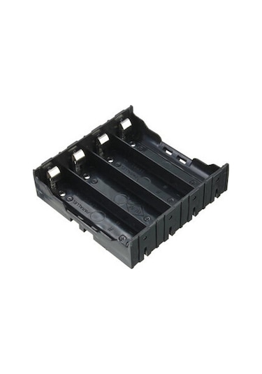 18650x4 Şarj Edilebilir Pil Tutucu Dıy Plastik Pil Saklama Kutusu Tutucu Kılıf