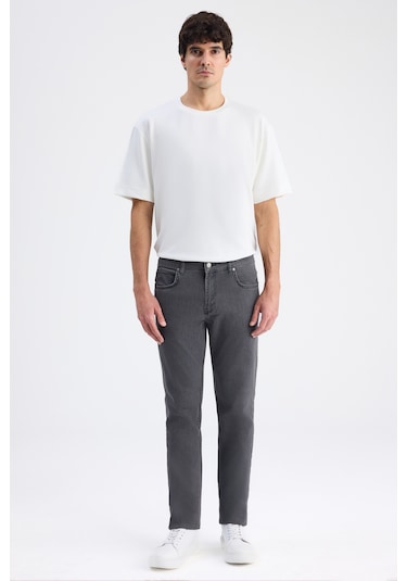 Twn Super Slim Fit Gri Denim Pantolon 6ecj30081011m 301