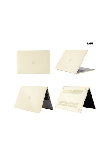 Macbook Pro Uyumlu 13 2016 A1706/A1708 Cream Kılıf Ultra İnce (526926084)
