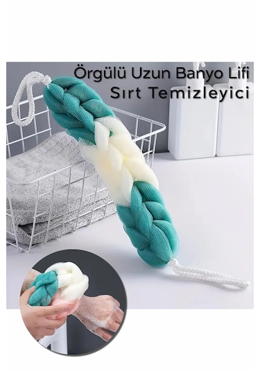 Uzun Örgülü Esnek Sırt Lifi Lüx Banyo & Duş Lif