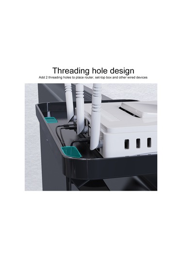 Sones Bilgisayar Monitörü Yönlendirici Depolama Braketi Televizyon Set Üstü Kutusu Rafı Beyaz