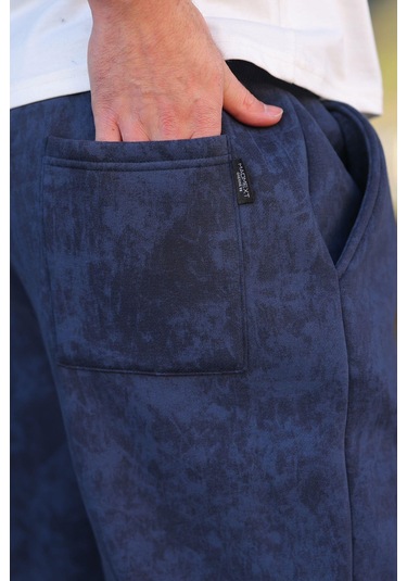 Lacivert Batik Desenli Jogger Eşofman Altı E6582 Lacivert