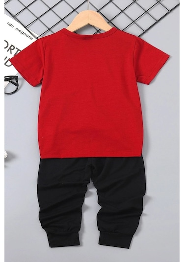 Çocuk Butterfly Alt - Üst Eşofman Takımı Kırmızı