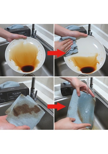 Monyee Gri Mikrofiber Su Emici Havlu - 20x20 Cm, Yumuşak, Yüzey Koruyucu, Hızlı Kuruyan, Kutulu 20 Adet