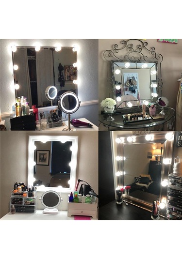Wezone 3 Renk Aydınlatmalı Usb Makyaj Aynası Işık Zinciri - 10 Led'li