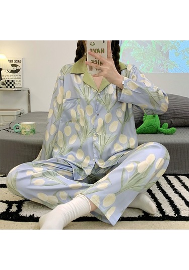 Kadın Buz İpek Pijama-7002 Diğer