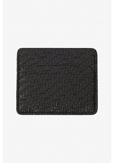 AC&Co / Altınyıldız Classics Erkek Siyah Özel Ahşap Hediye Kutulu Kemer - Kartlık Aksesuar Set Damat Bohçası Siyah