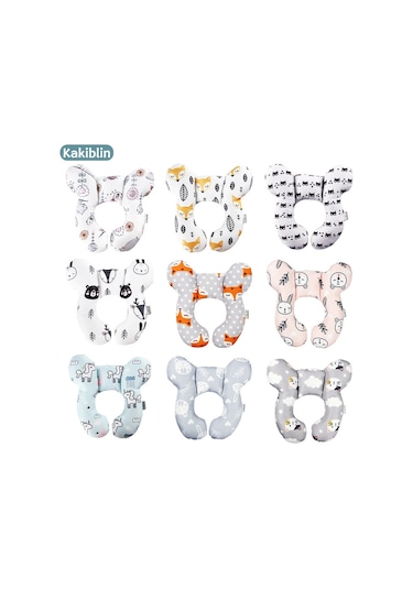 Koruyucu Seyahat Araba Koltuğu Baş Ve Boyun Yastık Yumuşak Boyun No.11 Ekru