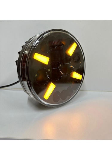 Bıyık Model Yuvarlak Sis Lambası 3 Modlu 12-24 Volt