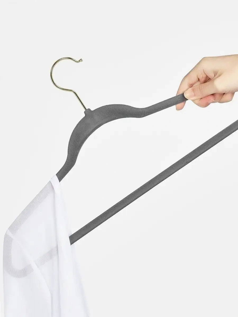 X-company Kadife Giyinme Askısı Seti 10 Parça 70114927 Koyu Gri