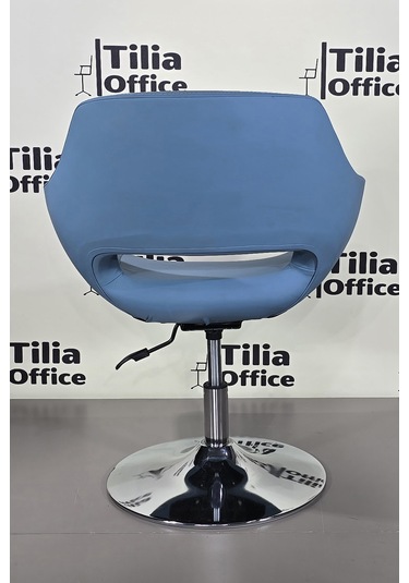 Monaco Çalışma Kuaför Kesim Koltuğu Tepsi Ayak Açık Mavi