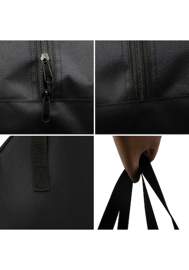 16 Inç Kablo Saklama Taşıma Çantası Taşıma Saplı Çift Siyah Siyah