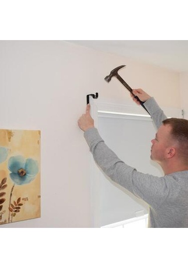 Pazly Evrensel Çift Perde Askısı - Sağlam Metal, 20kg Kapasiteli, 2 Adet