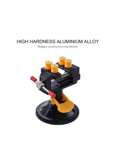 Skycity Alüminyum Mini Süspansiyon Tırnaklı Fikstür - 360 Döner Başlı - 12-55mm Tutma Aralığı - Siyah Siyah