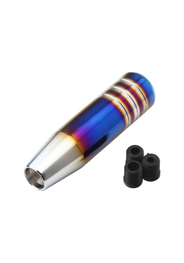 Yaozixa Alüminyum Manuel Vites Kolu 13cm Mavi Spiral Tasarım 8-10-12mm Bağlayıcılar İle Araç İç Dizaynını Sporlaştırır Diğer