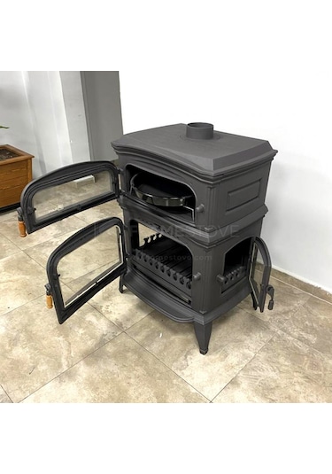 Flame Stove FS-034 YK Altara Lux Premium Yan Kapak Döküm Soba