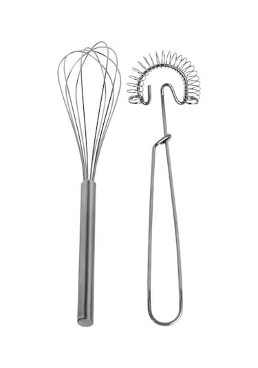 Ikea Idealisk 2'li Çırpıcı Gümüş