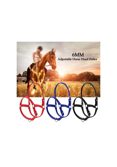 Aubyhe Atkı Kontrol İçin Ayarlanabilir 6mm Kalın Pp At Bağı M Boy, Siyah - Dayanıklı Nikel Kaplı Demir Ve Çinko Alaşımlı