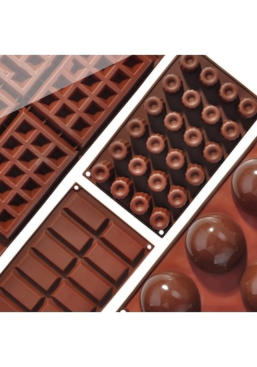 Dancemonkey Pişirme Araçları Kurabiye Çikolatalı Waffle Kek Kalıbı, Yumuşak Kurabiyeli Kahverengi