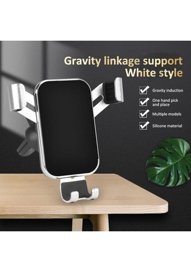 Pazly Yükseltme Tutucu 360 Dönen Metal Klip Kelepçeli Telefon Standı Araç Braketi - Jj - -