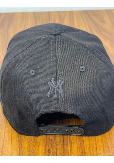 Hamze Ny Yankees New York Nakış Hip Hop Snapback Rapper Şapka Cap Siyah - Siyah