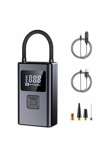 Ap66 Şarjlı Lastik Şişirme Pompası 150psı Hava Kompresörü 4000mah