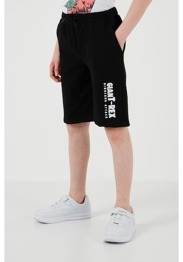 Lela Pamuklu Regular Fit Bisiklet Yaka Şortlu Alt-Üst Erkek Çocuk Takım 6212018 Beyaz