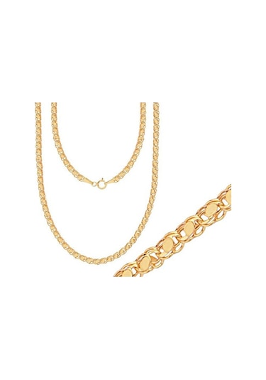 Tektaş - Pembe Altın 14 Ayar Trend Zincir N11.45735