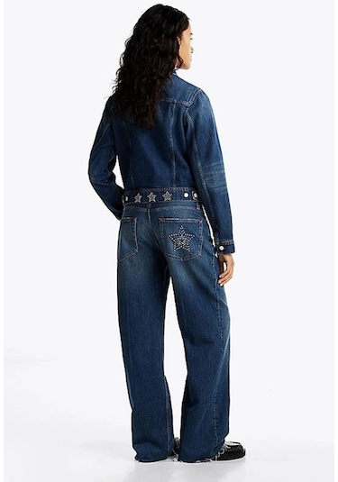 Tommy Jeans Kadın Mavi Ceket Mavi