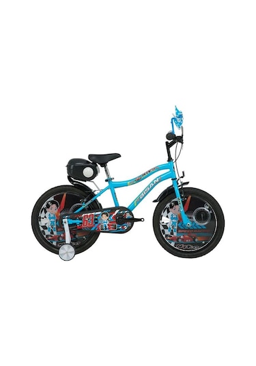 Bisan Nıko Erkek Çocuk Bisikleti 30cm V 20 Jant Açık Mavi Sarı - Mavi