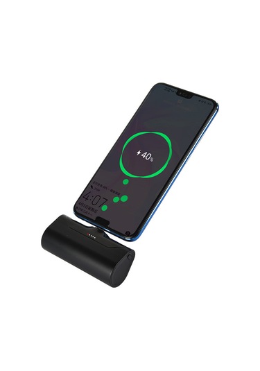 Vkemall 4800mah Siyah Mini Kapsül Power Bank - 20w Hızlı Şarj, Lightning/c/micro Usb Giriş, 100g Hafif Taşınabilir Siyah