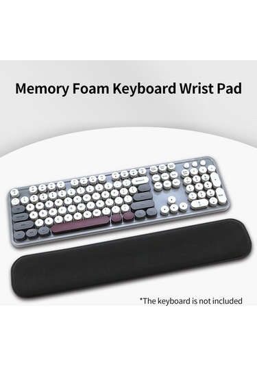 Dancemonkey Köpük Klavye Bilek Desteği Ofis Oyun Klavyesi Bilek Desteği Ergonomik Klavye Bilek Desteği Siyah