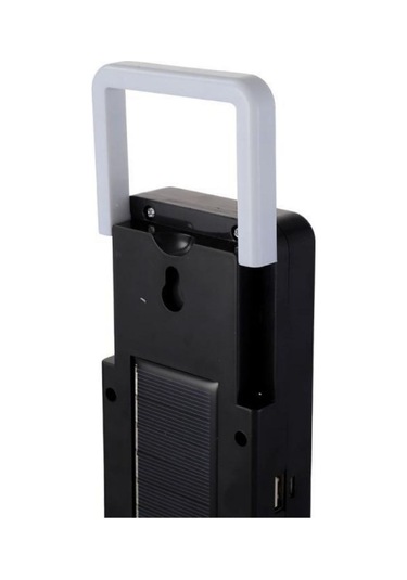 Buffer Güneş Enerjili Veya Usb Şarj Edilebilir Acil Durum Işığı 3w Siyah