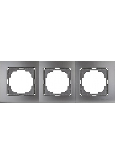 Nilson Touran Metalik Füme 3'lü Çerçeve