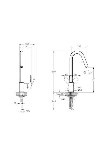 Artema Root Round A4274234 Eviye Bataryası, Fırçalı Nikel