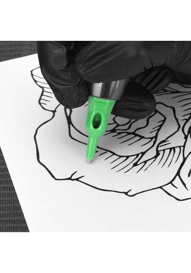 Mufunye Tükenmez Kalem, Basınç Elastik Silikon Kesim Çizgisi Hissi Uygulaması, Yeşil 300g 0,5mm Dolum Kartuşu