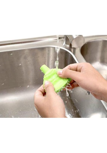 Yeşil Saf Silikon Teleskopik Huni İhtiyaçları Mutfak Katlanabilir Katlanabilir Sızıntı Yağ Sızıntısı Hunisi Yeşil