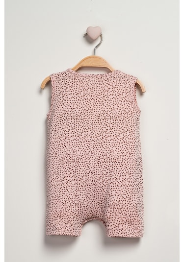 Baby Fou Kız Bebek Kısa Tulum Pembe