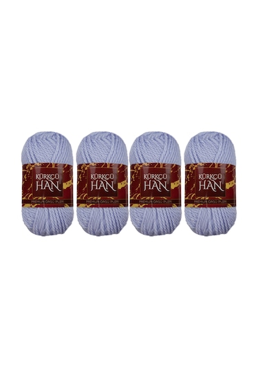 Kürkçü Han Boni %100 Akrilik Örgü İpi 35g 59m 4 Lü Paket Leylak