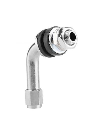 Lemestar Oto Ve Motosiklet Lastikleri İçin 90 Derece Aluminyum + Kauçuk Vana Sapları 4 Adet - Soğuk/ısı Dayanıklı, Sizintisiz, Kolay Kurulum