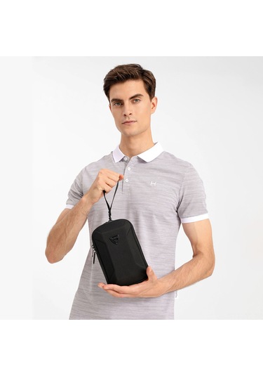 Youtek Erkekler İçin Çok Fonksiyonlu Mini Çanta - Eva Kabuk, Dayanıklı, Suya Dayanıklı, Elle/torba Kullanıma Uygun Siyah Siyah