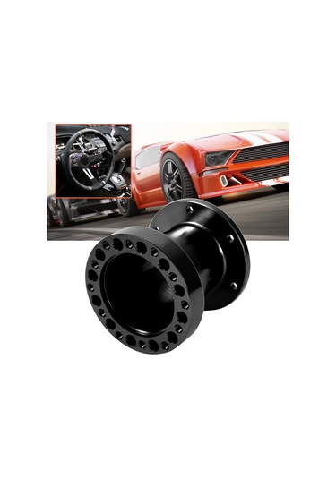 Moveevo 3 İnç Universal Aluminyum Direksiyon Hub Spacer - Sürücü Konumunu İyileştirir, Araç Kontrolünü Artırır Siyah