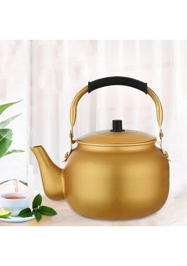 Suntek Ev Kamp Pikniği Için Çaydanlık Kolay Temizlenen 1,5l ALtın