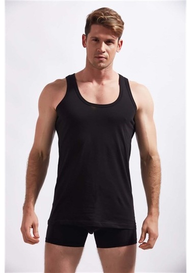 Josejuan 3'lü Erkek Atlet %100 Pamuk Suprem 3300-3'lü Siyah