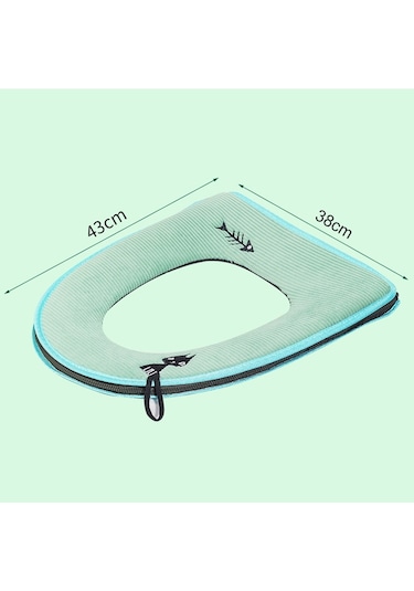 Sones Yıkanabilir Banyo Tuvalet Oturağı Örtüsü Isıtıcı Yumuşak Yastıklı Ped Closestool Kapak Matı Ev Ürünleri